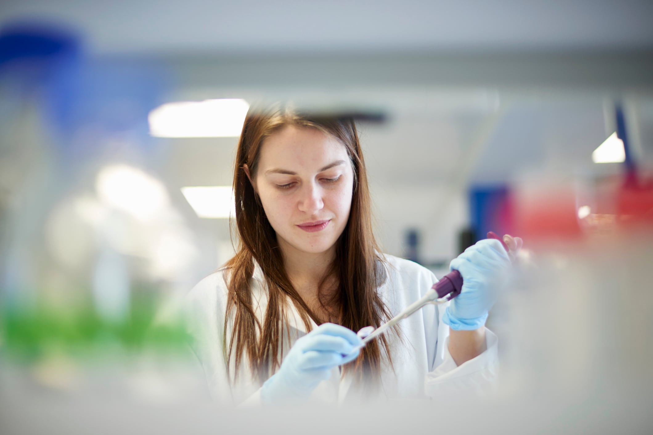 Potentially lethal bacteria usually associated with hospitals has been found in the food chain. Image: scientist testing liquids