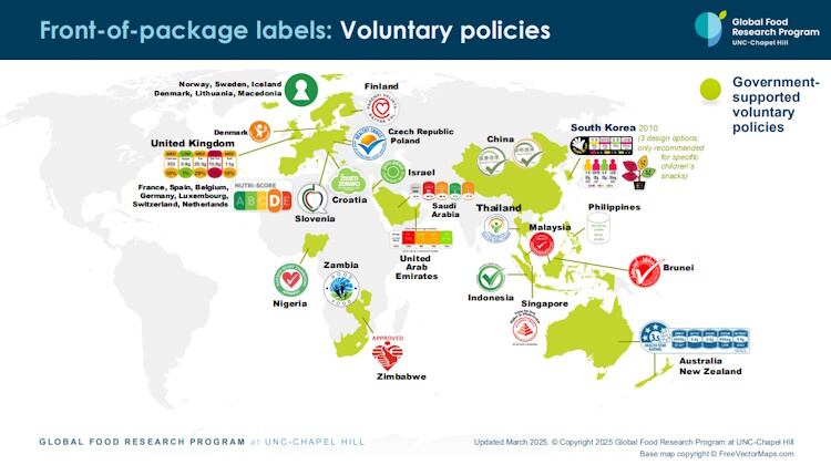 Front of pack voluntary policies