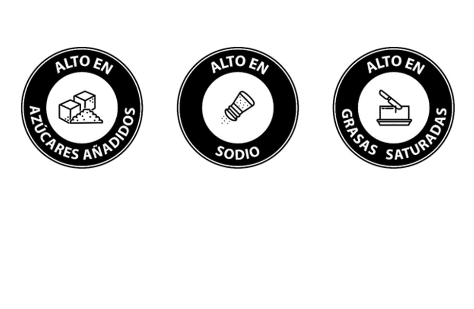 Colombian government and food industry reveal mandatory warning label design