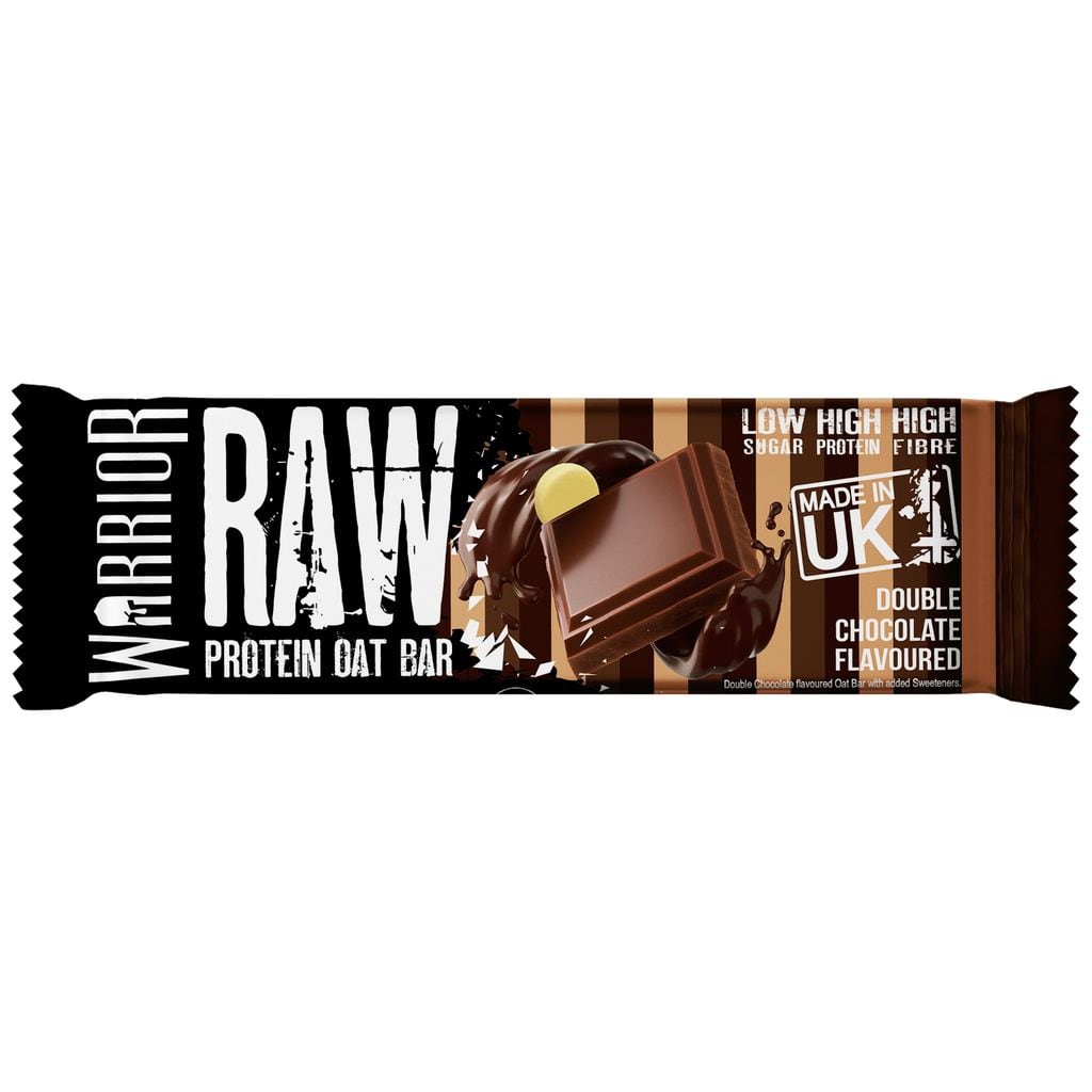 Protein bar with added fibre and prebiotics positioned as a functional snack for energy and gut support.