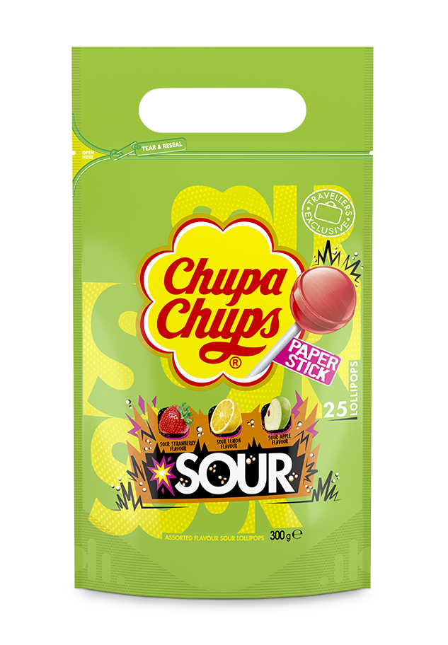Chupa Chups sour lollies mix pack