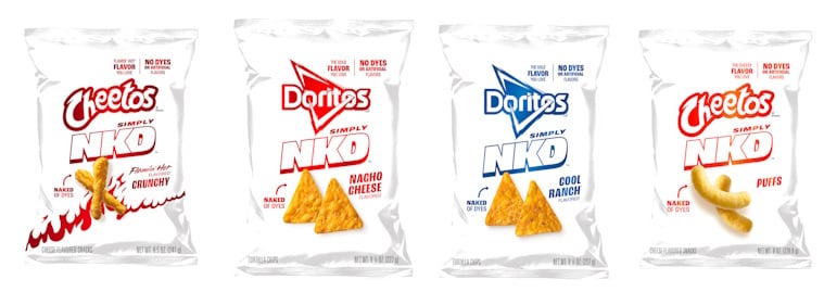 Doritos and Cheetos Simply NKD