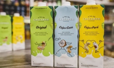 Cashew-based milk brand A tal da Castanha has a simple, clean label