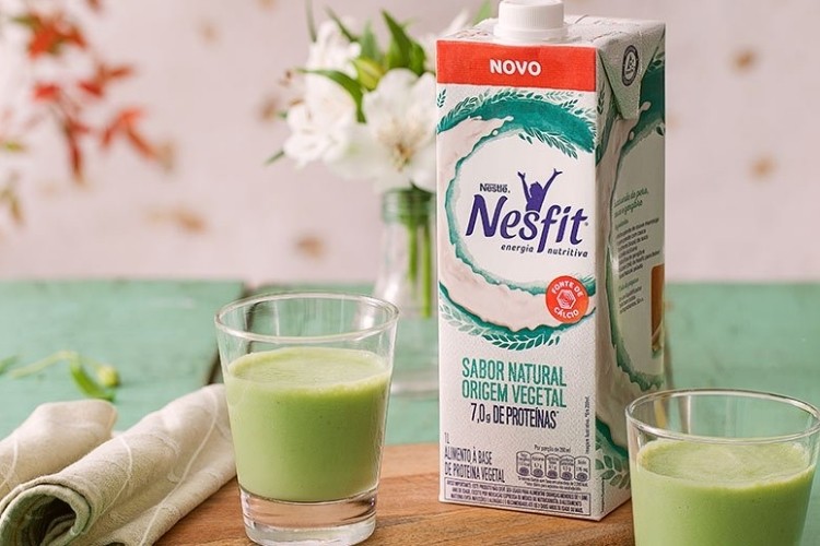 The company's latest launch is its first fully pea-based beverage under the Nesfit brand in Brazil. Pic: Nestlé